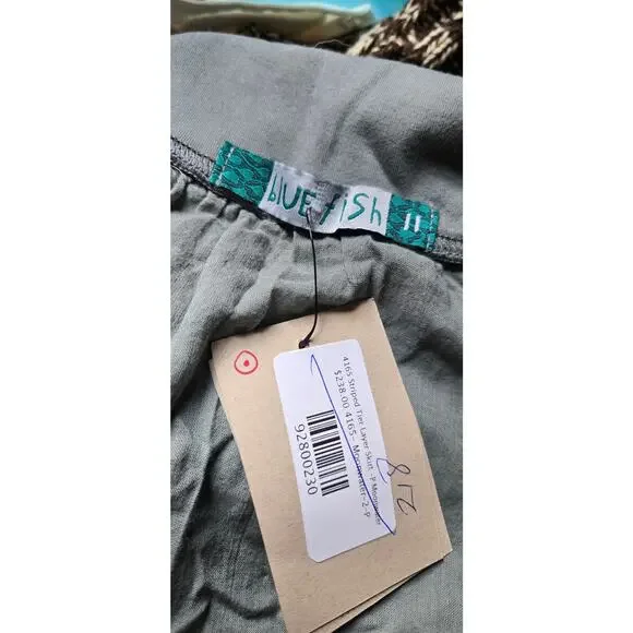 Blue Fish 100% cotton hand painted layered A-line skirt, size 11 NWT - Picture 6 of 8